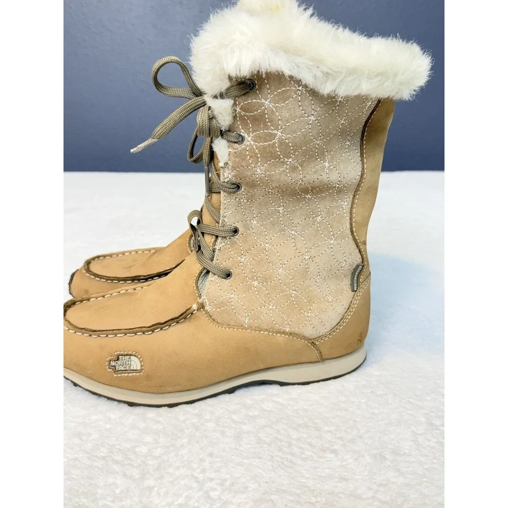 The North Face Allure Winter Boot Faux Fur trim Waterproof Womens Sz 7